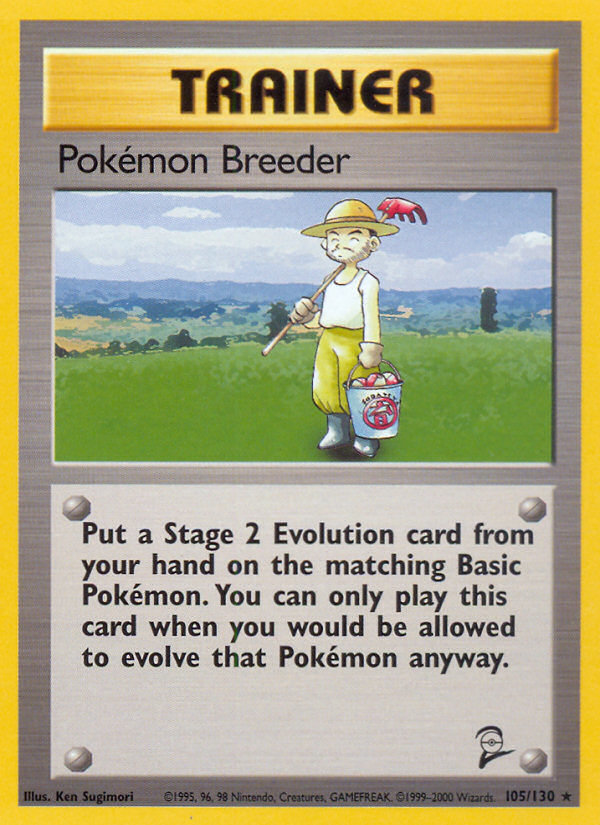 Pokémon Breeder (105/130) Reverse Holo card image