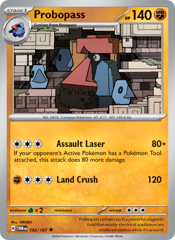 Probopass (102/167) Reverse Holo card image