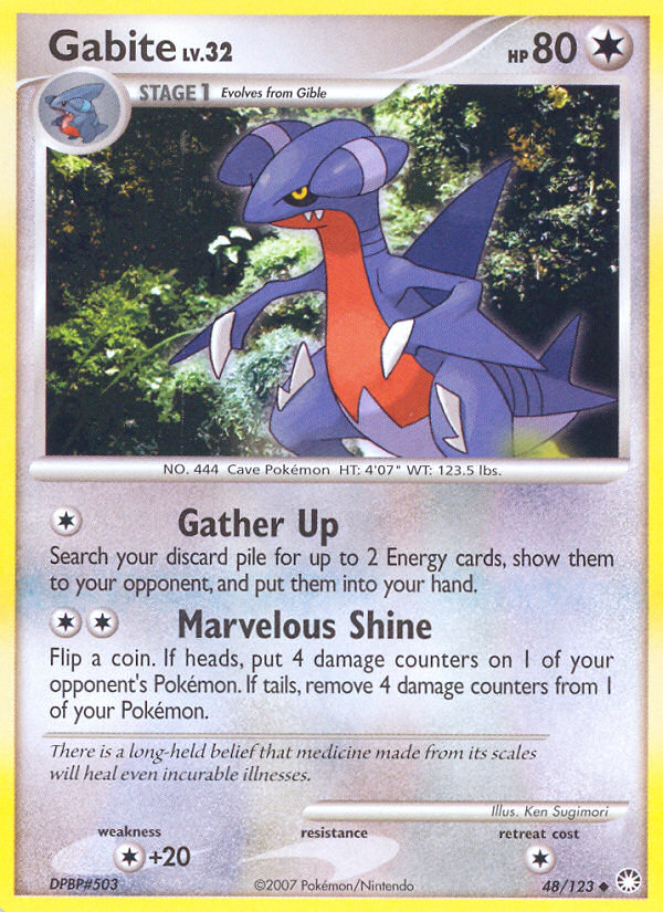 Gabite (048/122) Reverse Holo card image