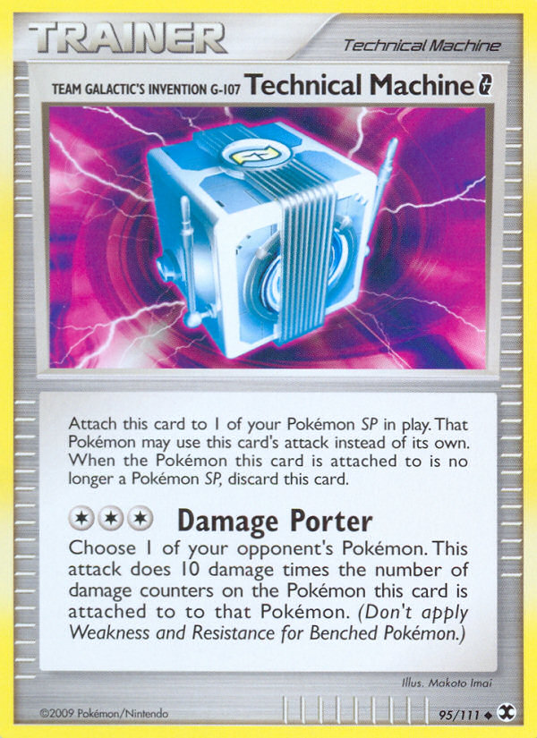 Team Galactic's Invention G-107 Technical Machine (095/111) Reverse Holo card image