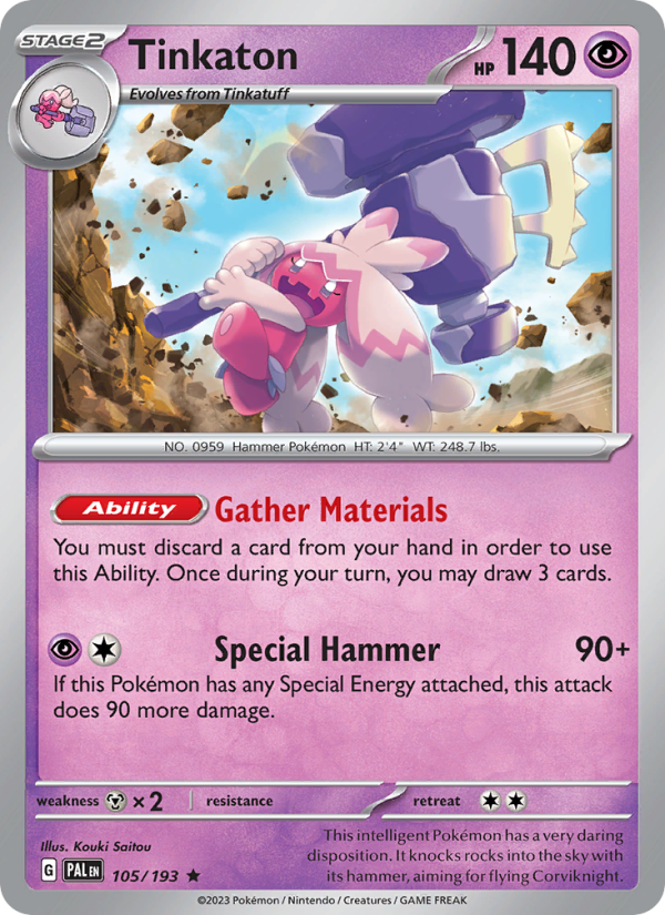 Tinkaton (105/193) Reverse Holo card image