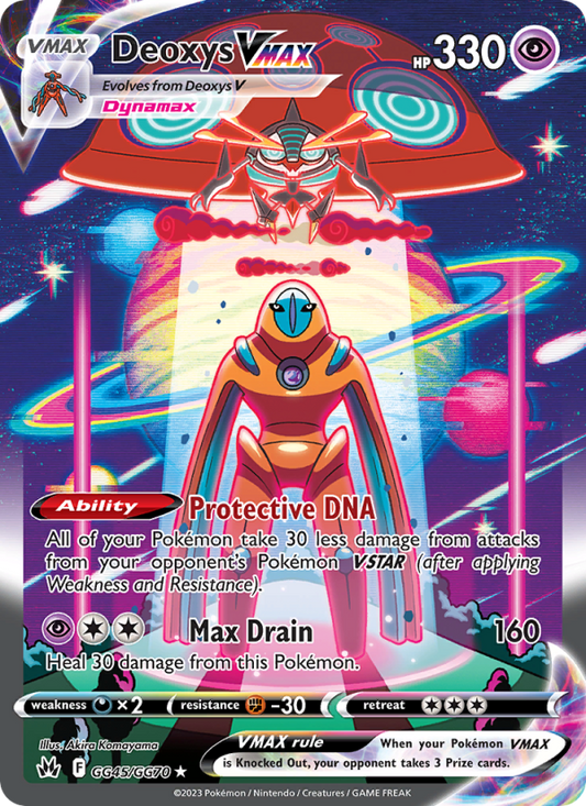 Deoxys VMAX (GG45/159) Holographic card image