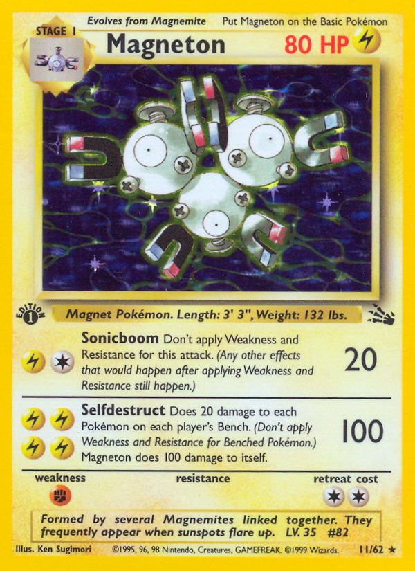 Magneton (011/62) Reverse Holo card image