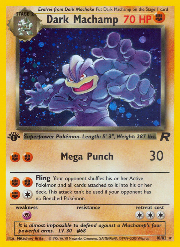 Dark Machamp (010/82) Reverse Holo card image