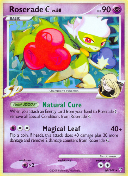Roserade C (040/147) Reverse Holo card image