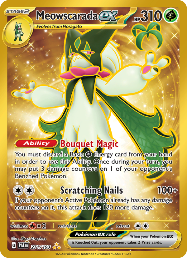 Meowscarada ex (271/193) Holographic card image