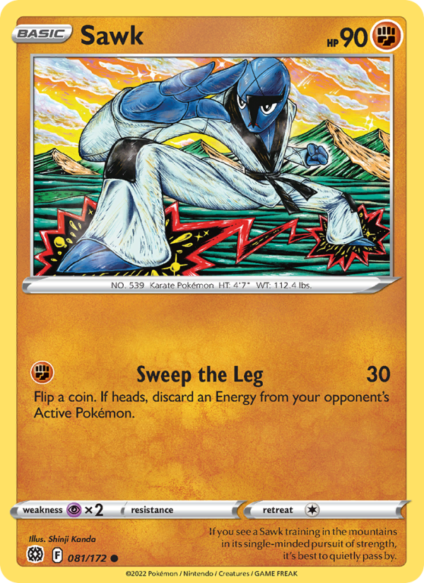 Sawk (081/172) Reverse Holo card image
