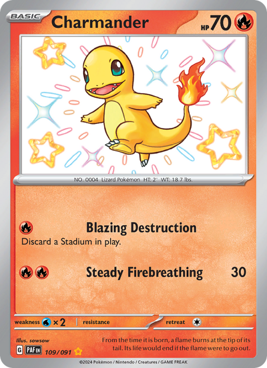 Charmander (109/91) Holographic card image