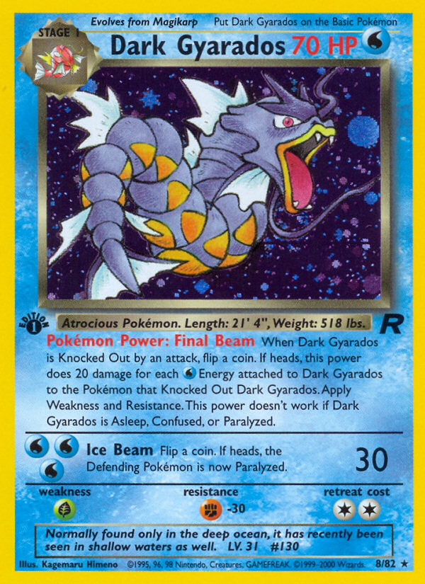 Dark Gyarados (008/82) Reverse Holo card image