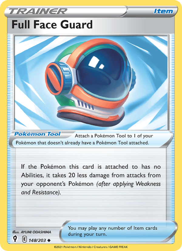 Full Face Guard (148/203) Reverse Holo card image