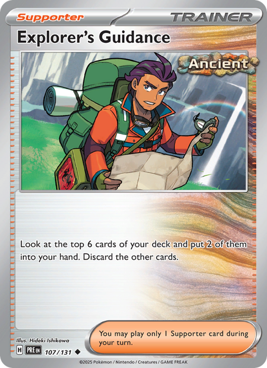Explorer's Guidance (107/131) Reverse Holo card image
