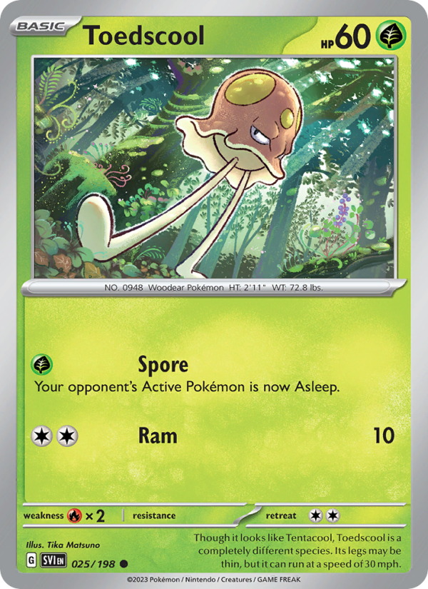 Toedscool (025/198) Reverse Holo card image