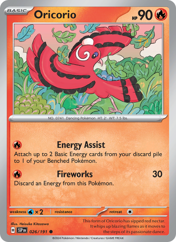 Oricorio (026/191) Reverse Holo card image