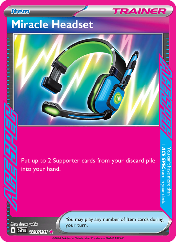 Miracle Headset (183/191) Holographic card image