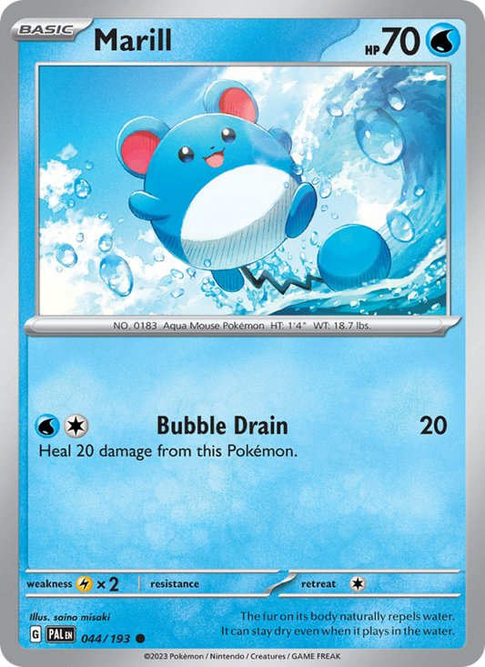 Marill (044/193) Reverse Holo card image