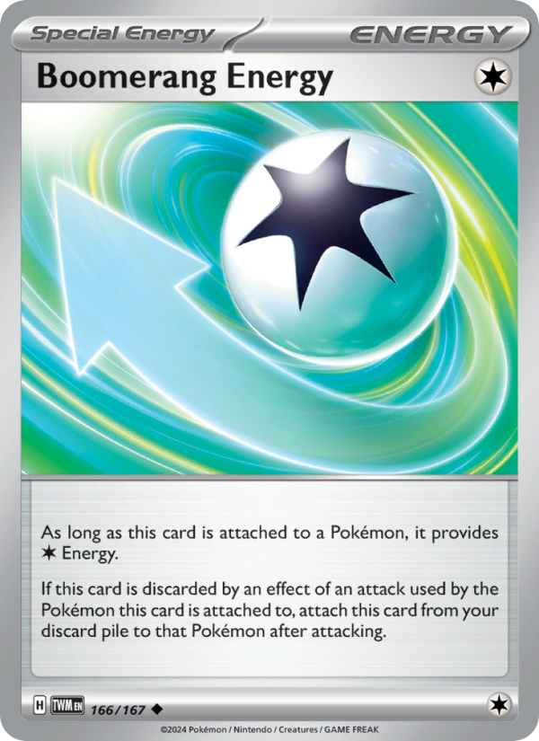 Boomerang Energy (166/167) Reverse Holo card image