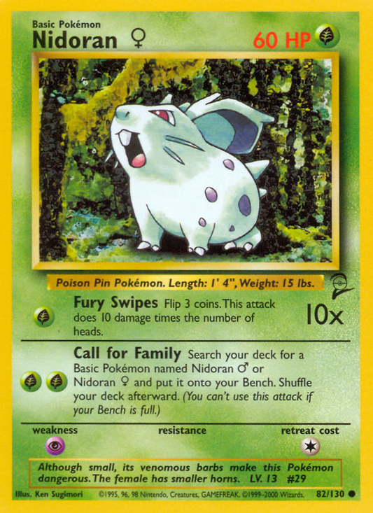 Nidoran♀ (082/130) Reverse Holo card image
