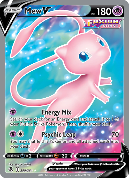 Mew V (250/264) Holographic card image