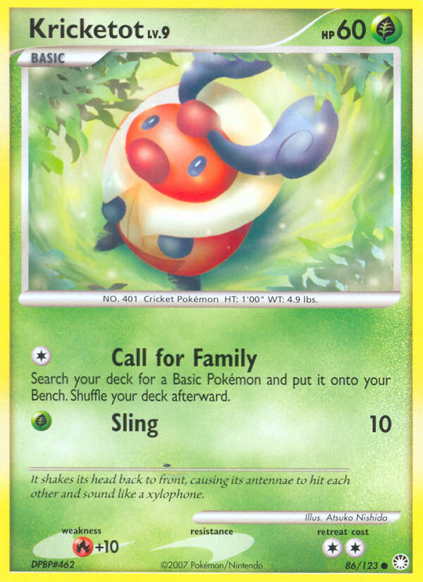 Kricketot (086/122) Reverse Holo card image