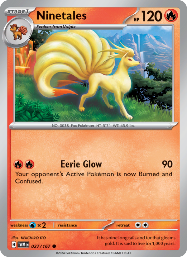 Ninetales (027/167) Reverse Holo card image