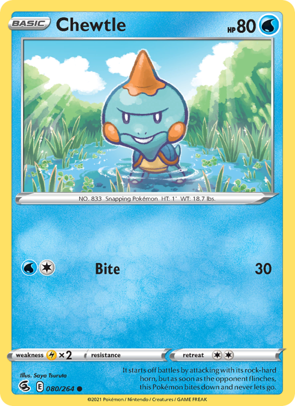 Chewtle (080/264) Reverse Holo card image
