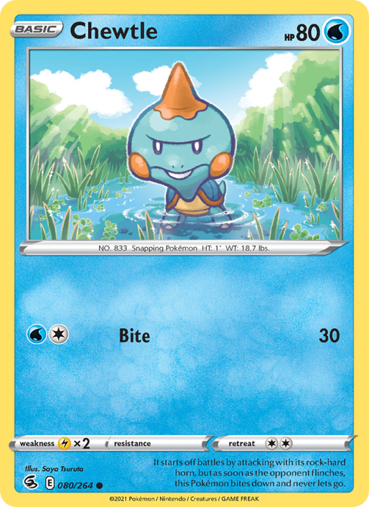 Chewtle (080/264) Reverse Holo card image