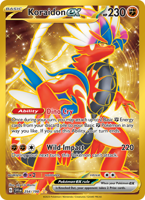 Koraidon ex (254/198) Holographic card image