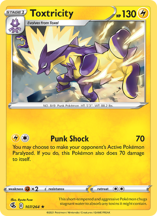 Toxtricity (107/264) Reverse Holo card image