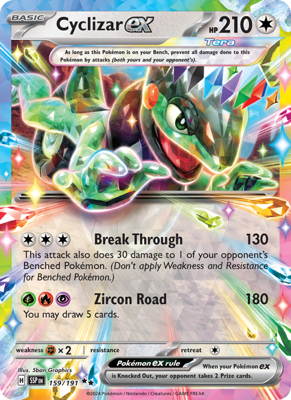 Cyclizar ex (159/191) Holographic card image