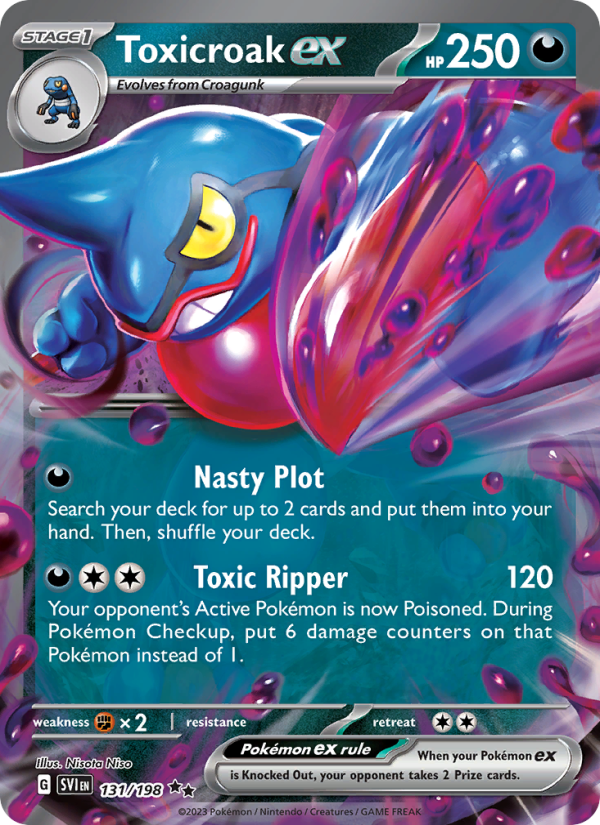 Toxicroak ex (131/198) Holographic card image
