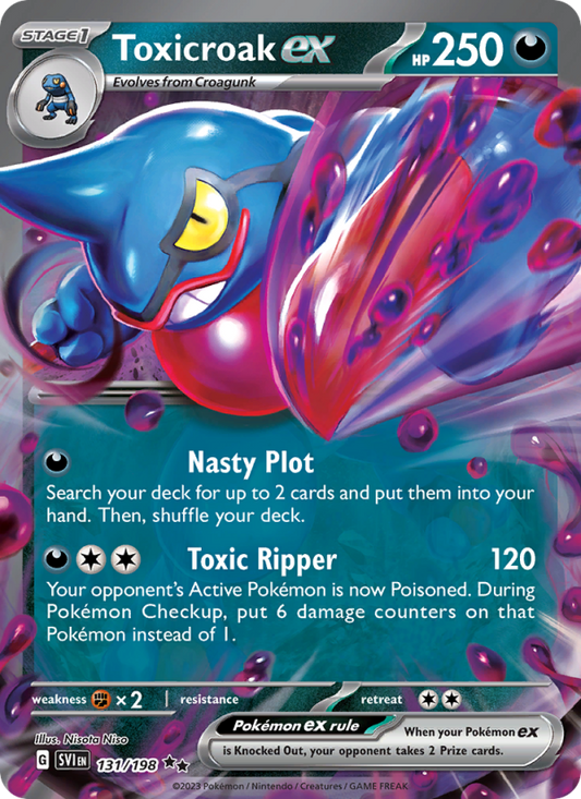 Toxicroak ex (131/198) Holographic card image