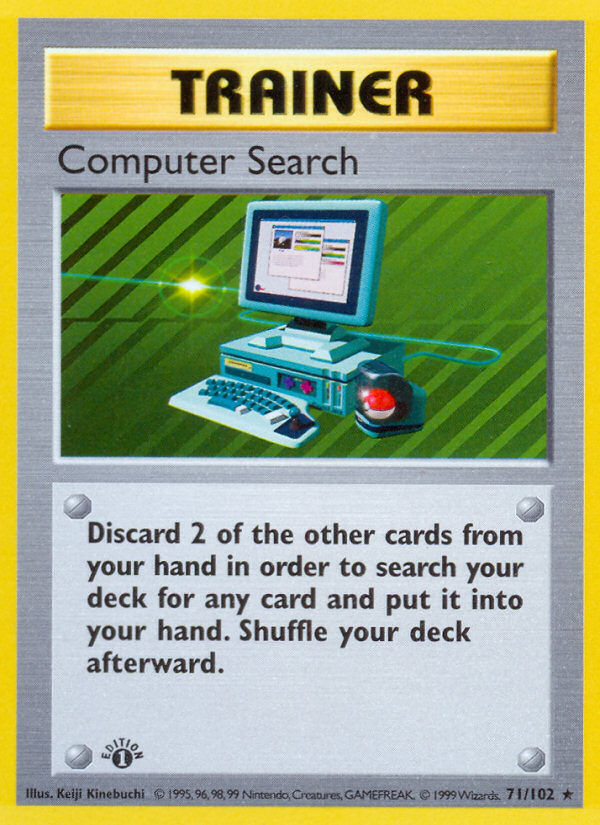 Computer Search (071/102) Reverse Holo card image