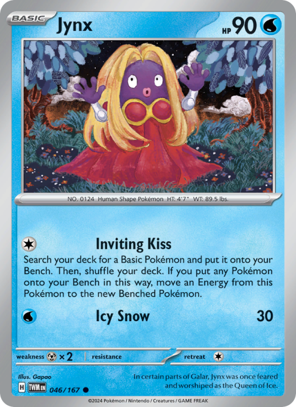Jynx (046/167) Reverse Holo card image