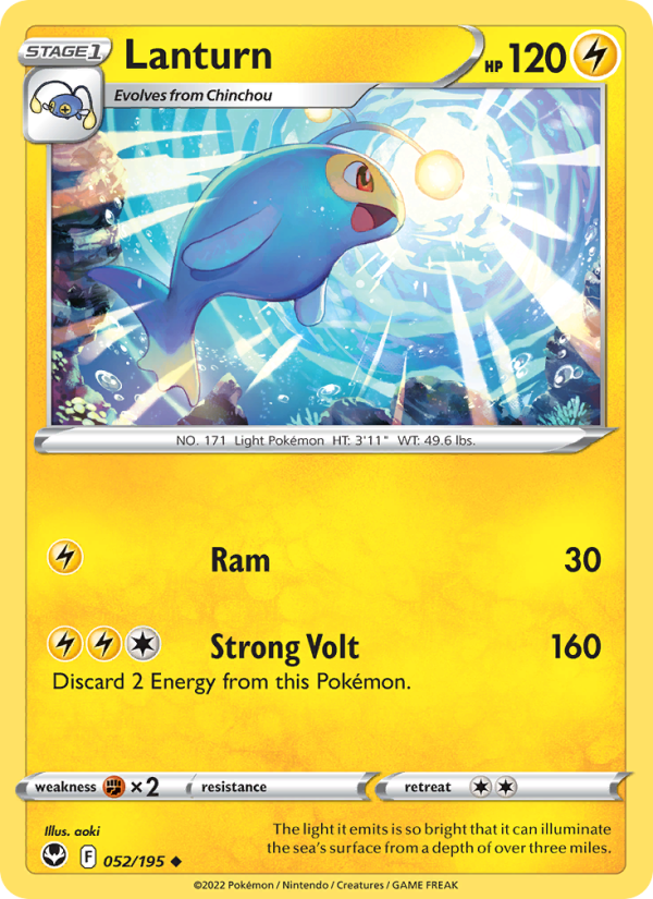 Lanturn (052/195) Reverse Holo card image