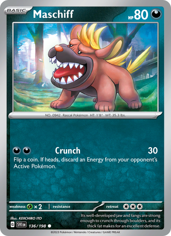 Maschiff (136/198) Reverse Holo card image