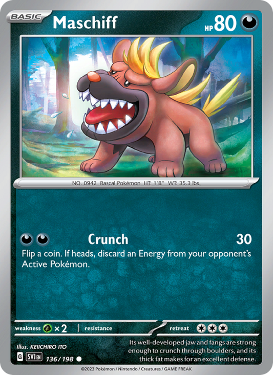 Maschiff (136/198) Reverse Holo card image
