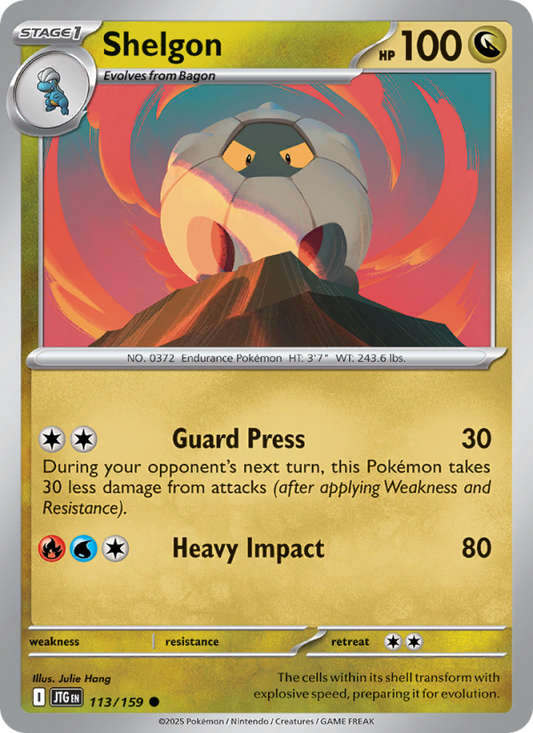 Shelgon (113/159) Reverse Holo card image