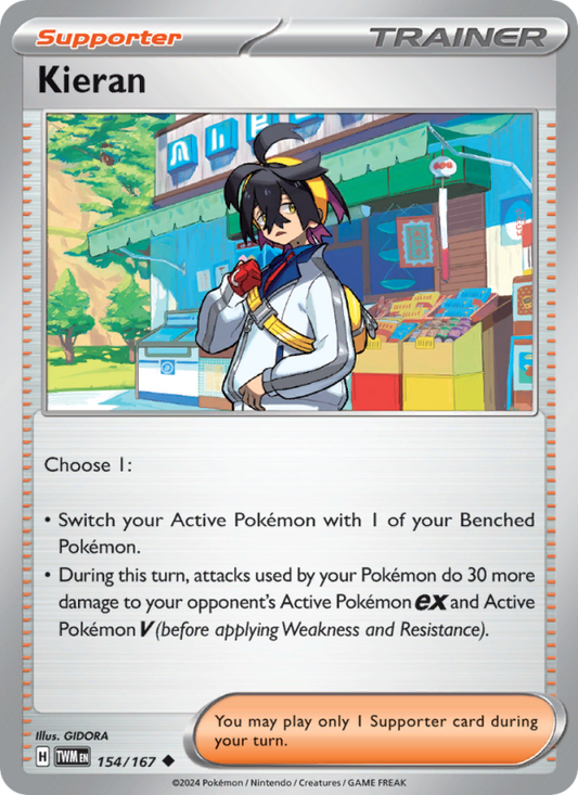 Kieran (154/167) Reverse Holo card image