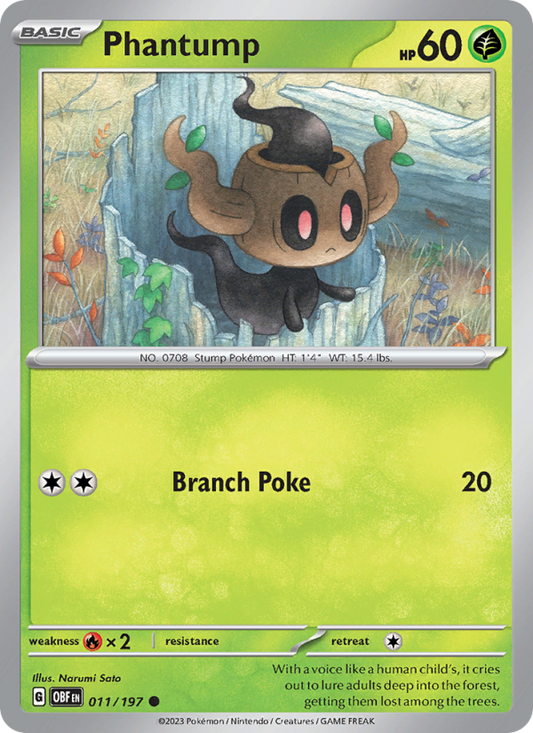Phantump (011/197) Reverse Holo card image