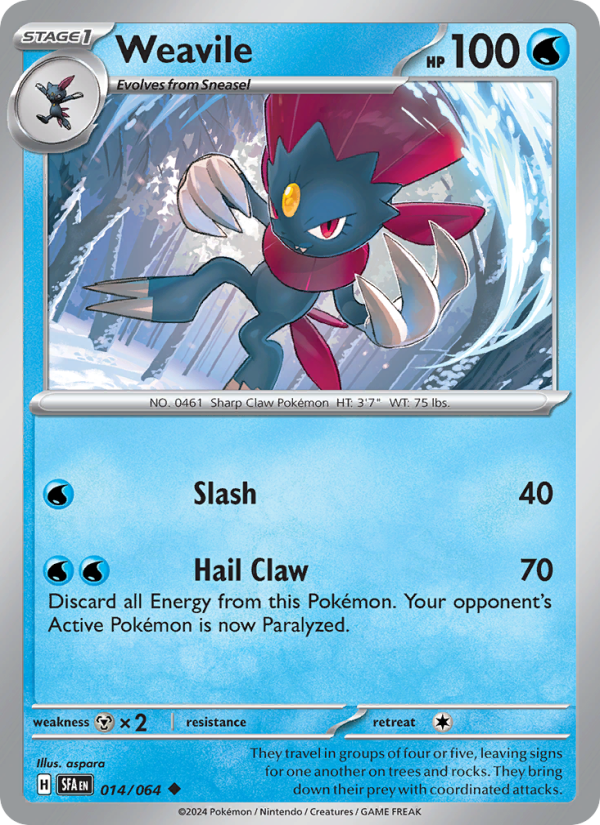 Weavile (014/64) Reverse Holo card image