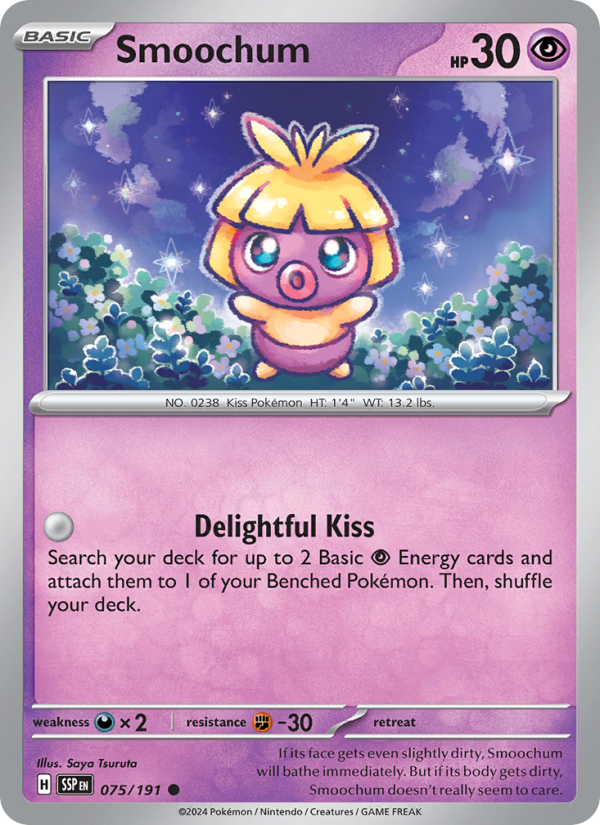 Smoochum (075/191) Reverse Holo card image