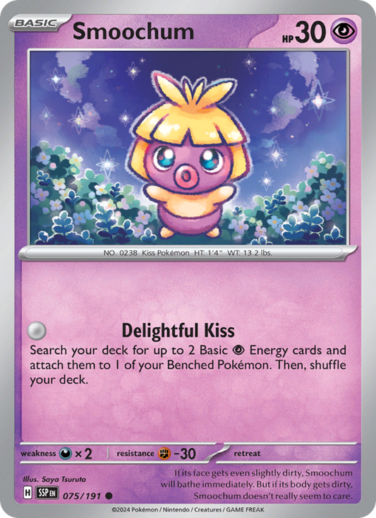 Smoochum (075/191) Reverse Holo card image