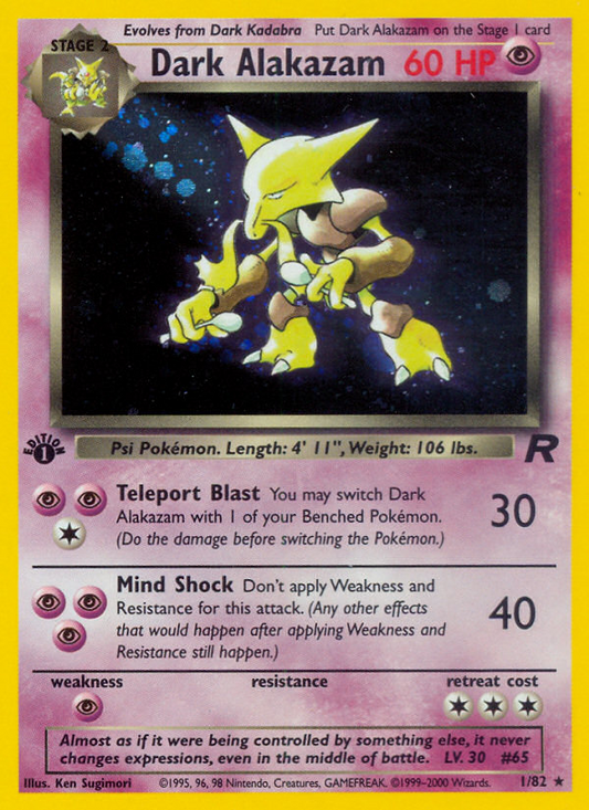 Dark Alakazam (001/82) Reverse Holo card image