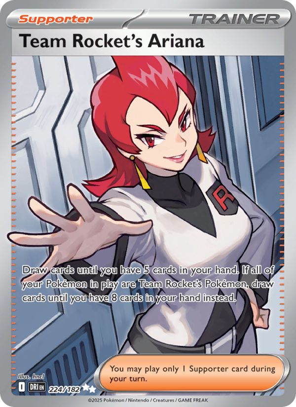 Team Rocket's Ariana (224/182) Reverse Holo card image