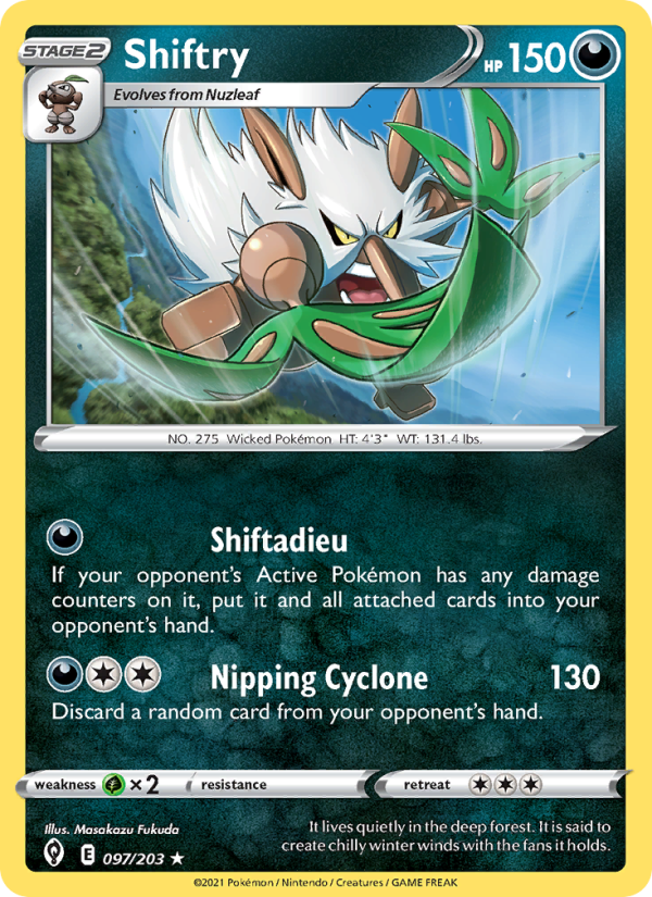 Shiftry (097/203) Reverse Holo card image