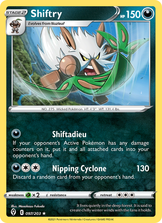 Shiftry (097/203) Reverse Holo card image
