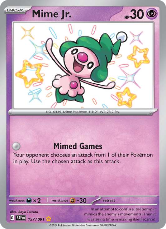 Mime Jr. (157/91) Holographic card image