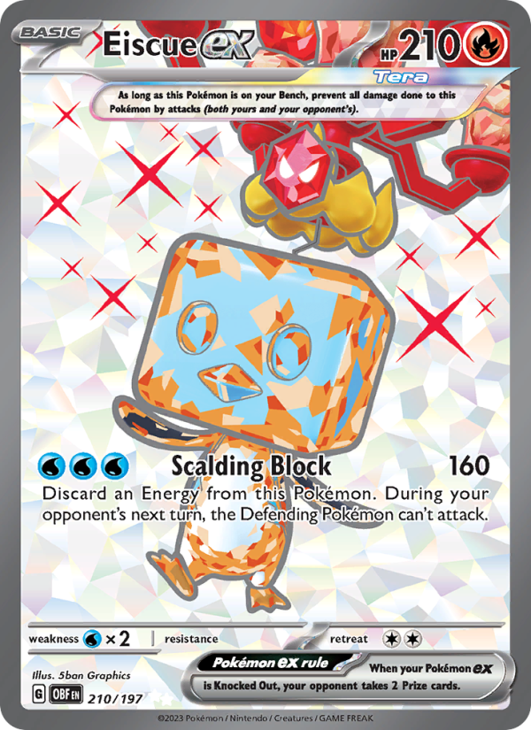 Eiscue ex (210/197) Holographic card image