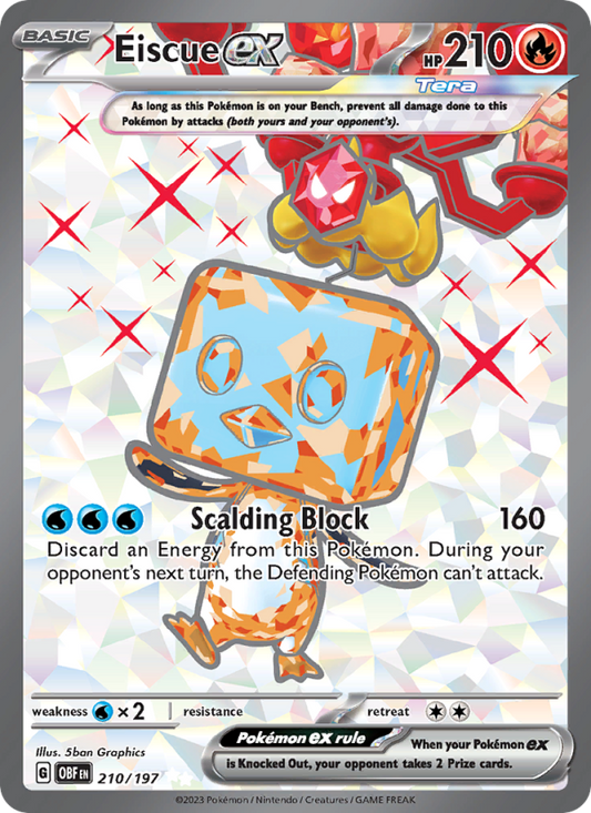 Eiscue ex (210/197) Holographic card image