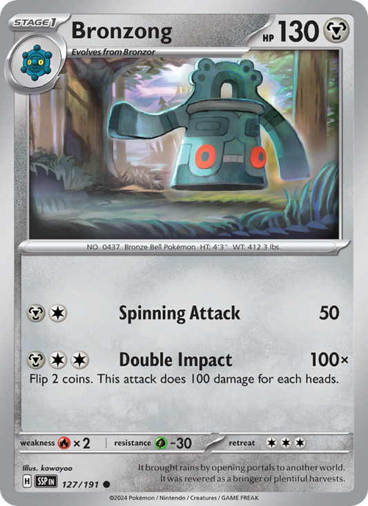 Bronzong (127/191) Reverse Holo card image